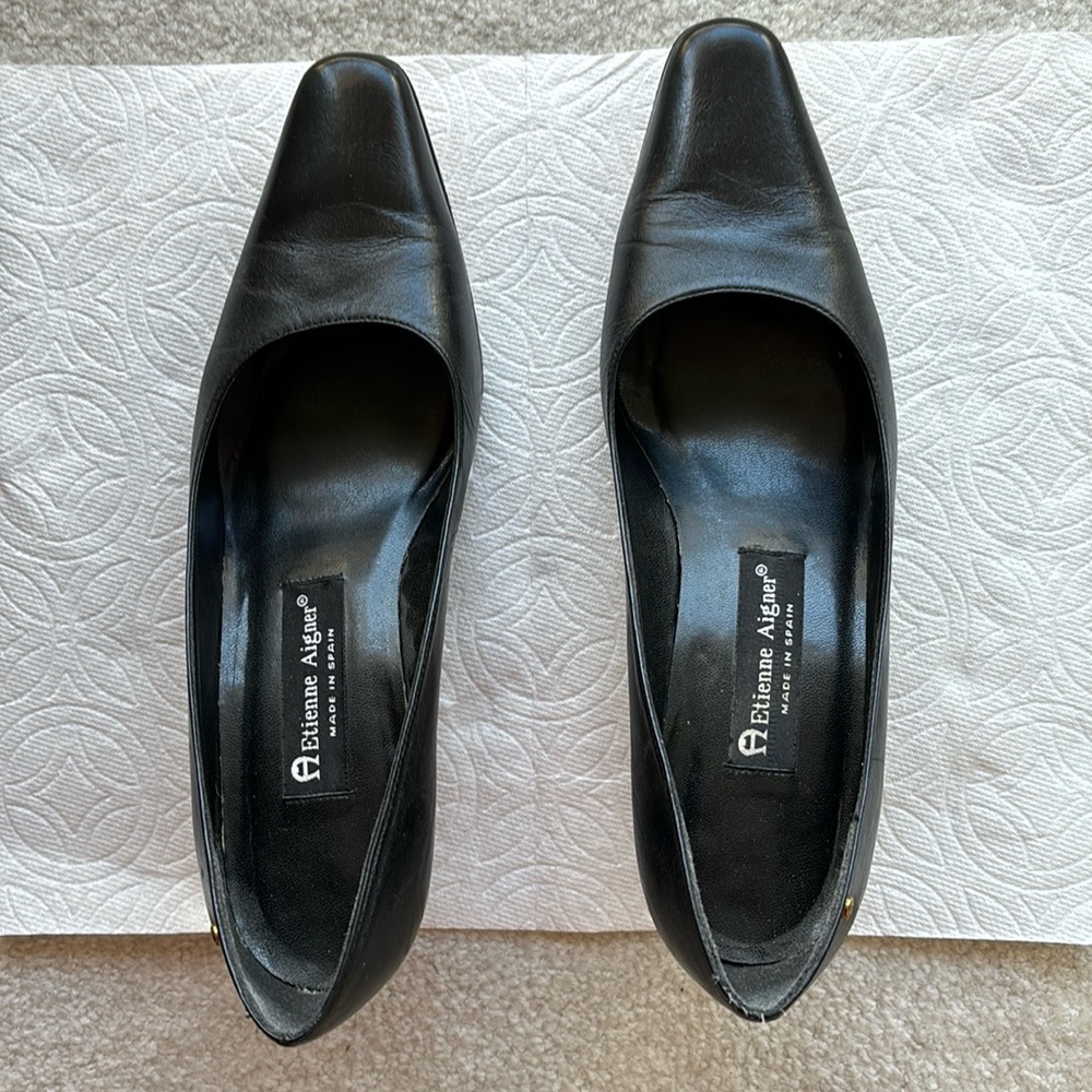 Etienne Aigner Square Toe Pumps